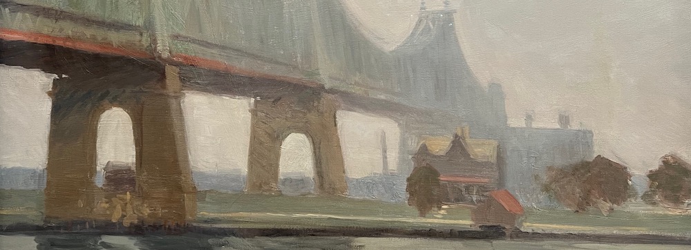 Crop from Queensborough Bridge, 1913 / Edward Hooper